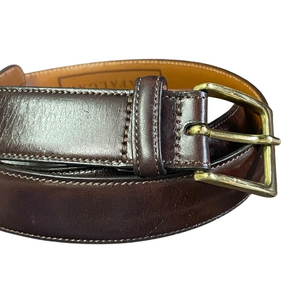 Trafalgar genuine leather brown belt - Picture 1 of 5